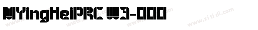 MYingHeiPRC W3字体转换